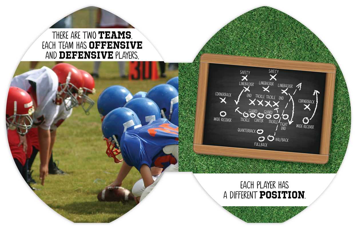 Football shaped board book for toddlers