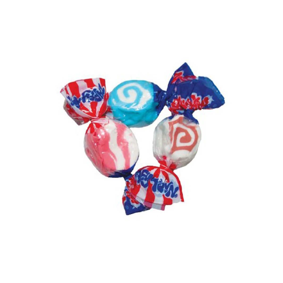 Enjoy the festive taste of summer with Taffy Town's Stars & Stripes Taffy Gift Tube. This patriotic treat features 18 pieces of soft, mouth-melting taffy in delightful flavors: Blueberry Tart, Strawberry Shortcake, and Red Velvet Cake. Perfect for summer BBQs, this hand-made candy comes in a crystal clear gift tube, making it an ideal sweet addition to your celebrations or as a charming gift!