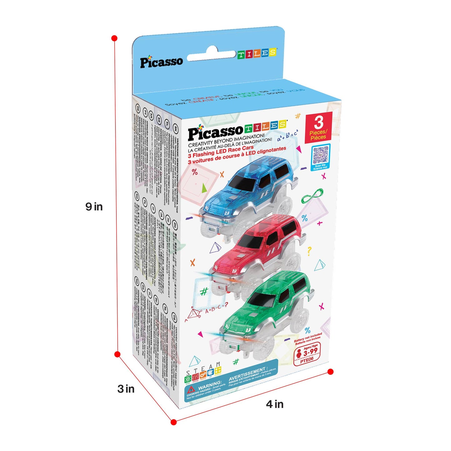 Glow-in-the-dark toy cars for racing adventures