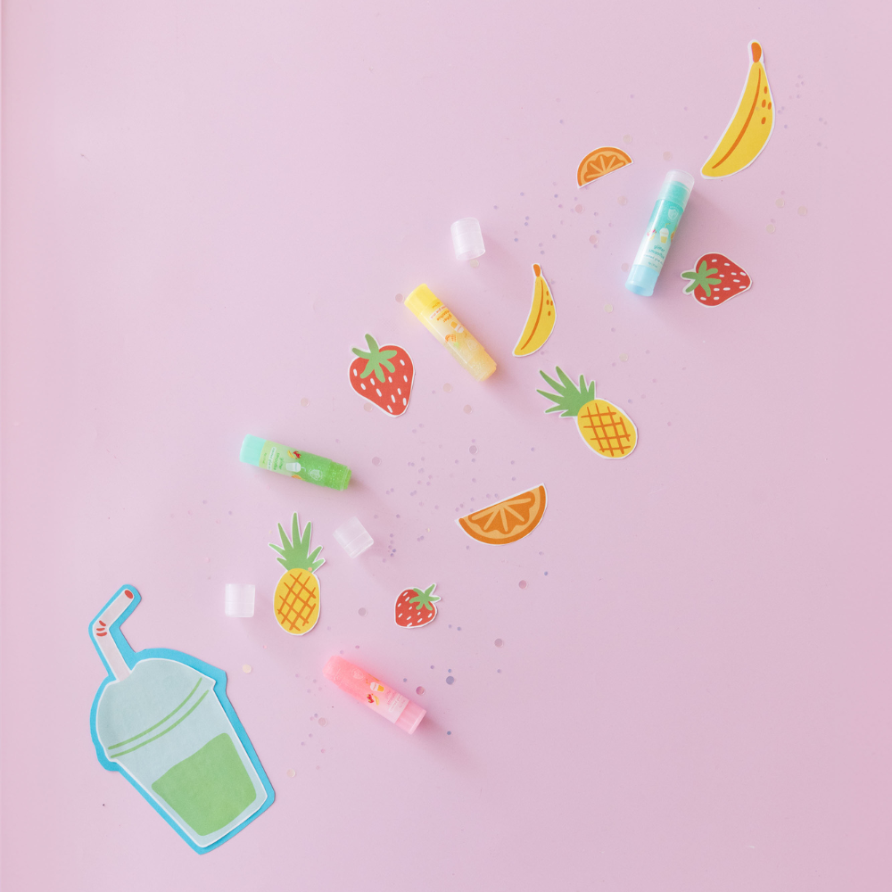 Non-toxic scented glitter glue sticks for art projects