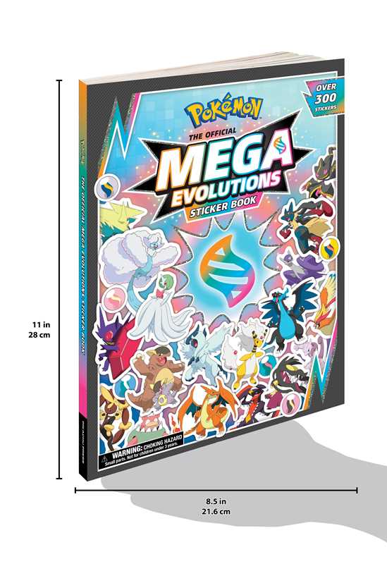 mega evolved pokemon sticker collection book