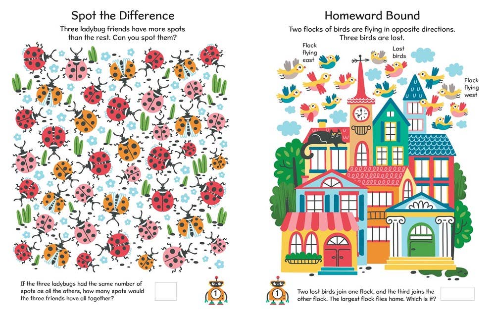 Paperback puzzle book for kids aged 6+