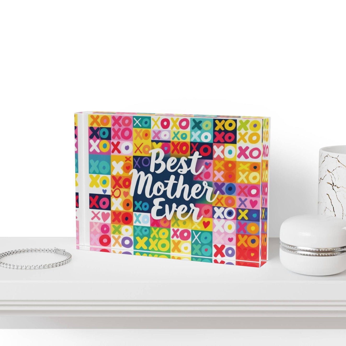 Best Mother Ever Crystal Paperweight – Thoughtful Desk Decor & Gift for Mom