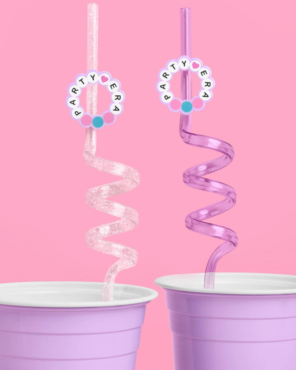Friendship charm straws for party fun
