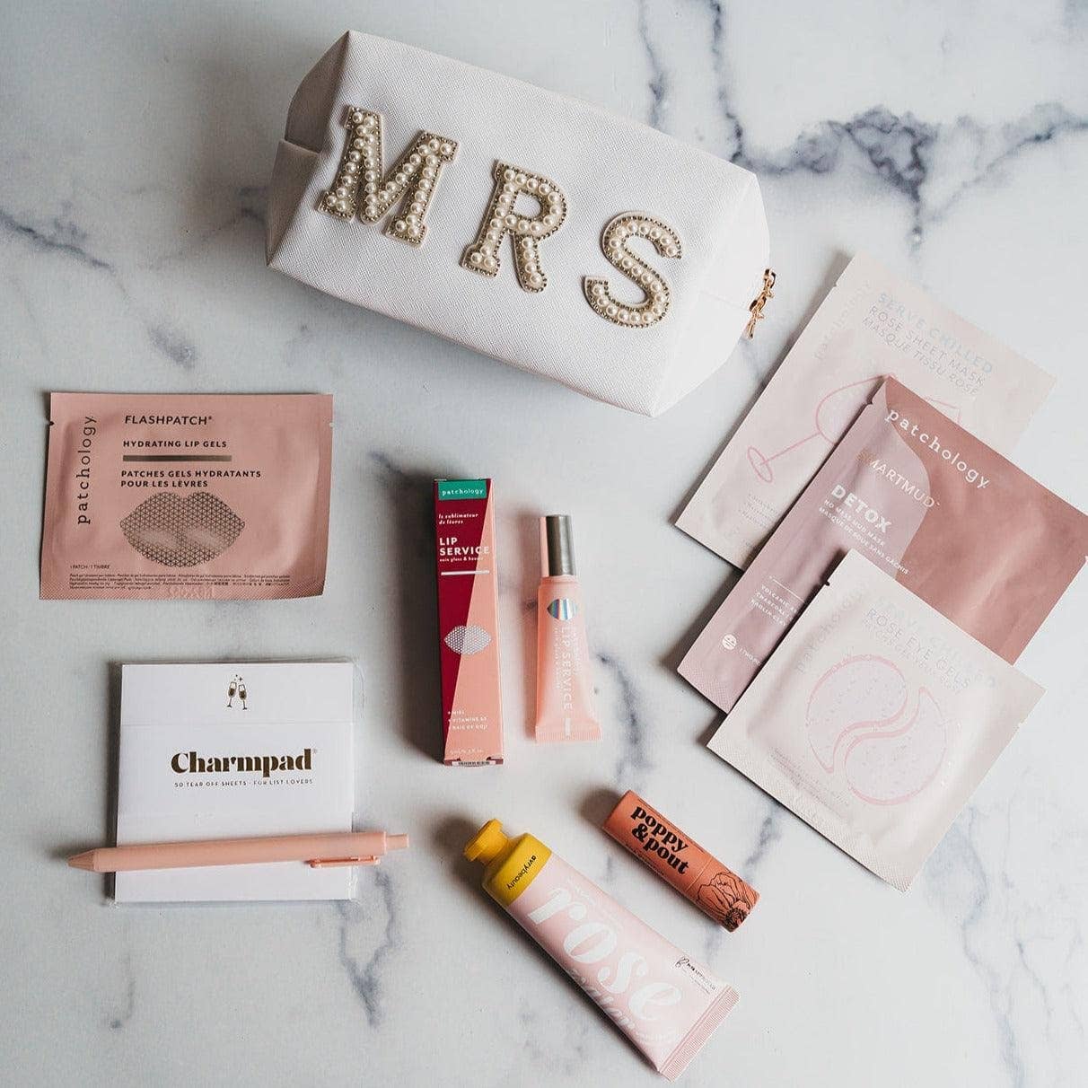 “Mrs. Bridal” 👰♀️ Beauty Cosmetics Pouch - Makeup Bag for Brides