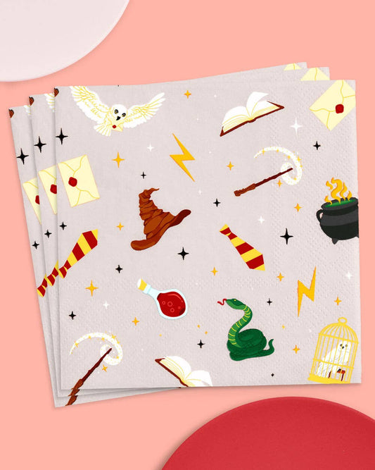 “Wizard in Training” ⚡️ Happy Potter Napkins - 25 pc, by xo, fetti