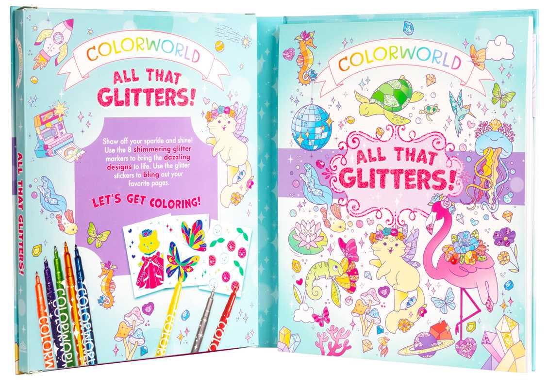 ColorWorld: All That Glitters! by Editors of Silver Dolphin Books: Kit - Paperback; 64 pages / English