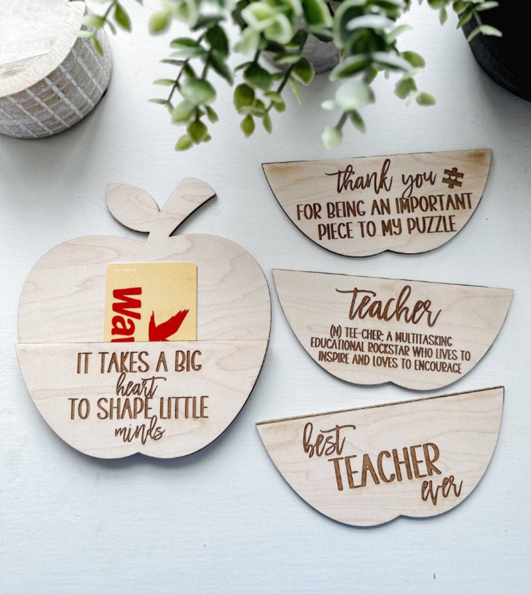 apple gift card sleeve “Best Teacher Ever” 🍎 Apple Gift Card Holders: Best Teacher Ever