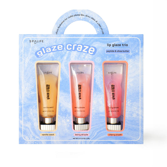“Kisha’s Glaze Trio” 💋 Holiday Lip Gloss Trio Gift Set by My Spa Life