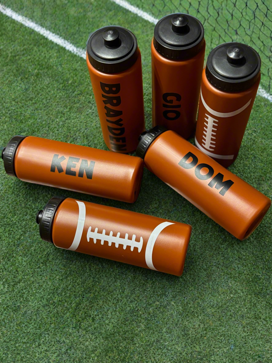 “Quarterback" 🏈 Personalized Football Sports Water Bottle