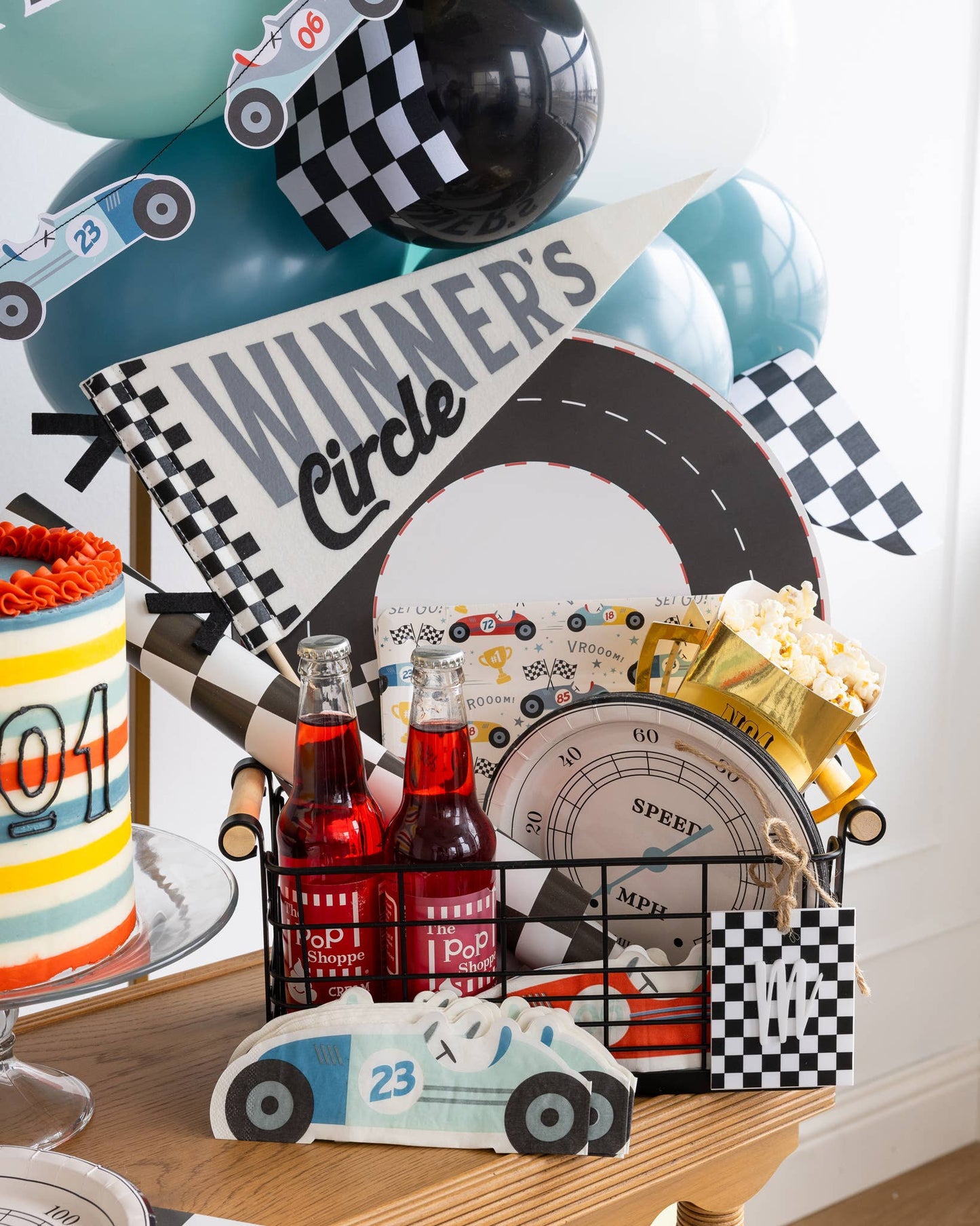 Racing Theme Paper Plates – 8 pack, 9-inch square, fun decor for birthdays and car lovers.