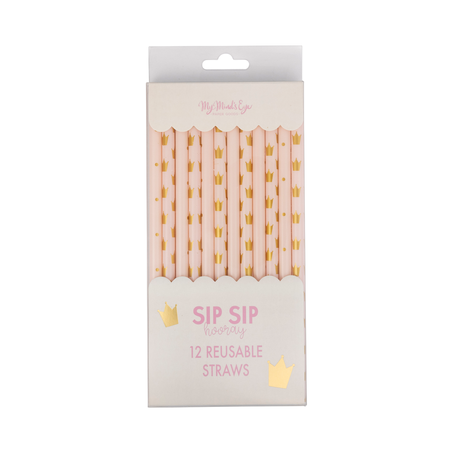 “Sip Sparkle Repeat” 👑 Princess Reusable Straws