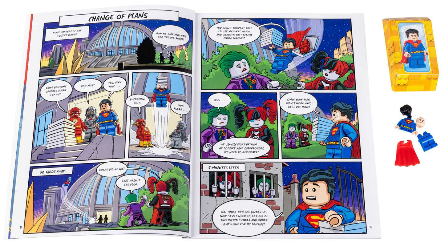 Kids Superman puzzle and coloring pages book