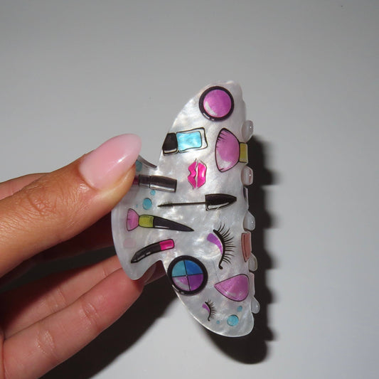 Makeup graphics claw hair clip – stylish hair accessory for women and kids