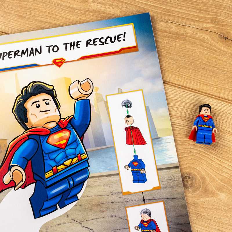 LEGO Superman book and toy gift for kids