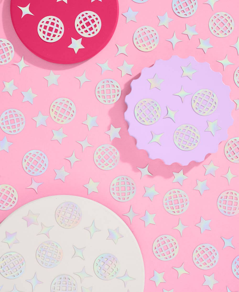 “Throw Some Sparkle” 💖 Pink Iridescent Disco Confetti by xo, Fetti