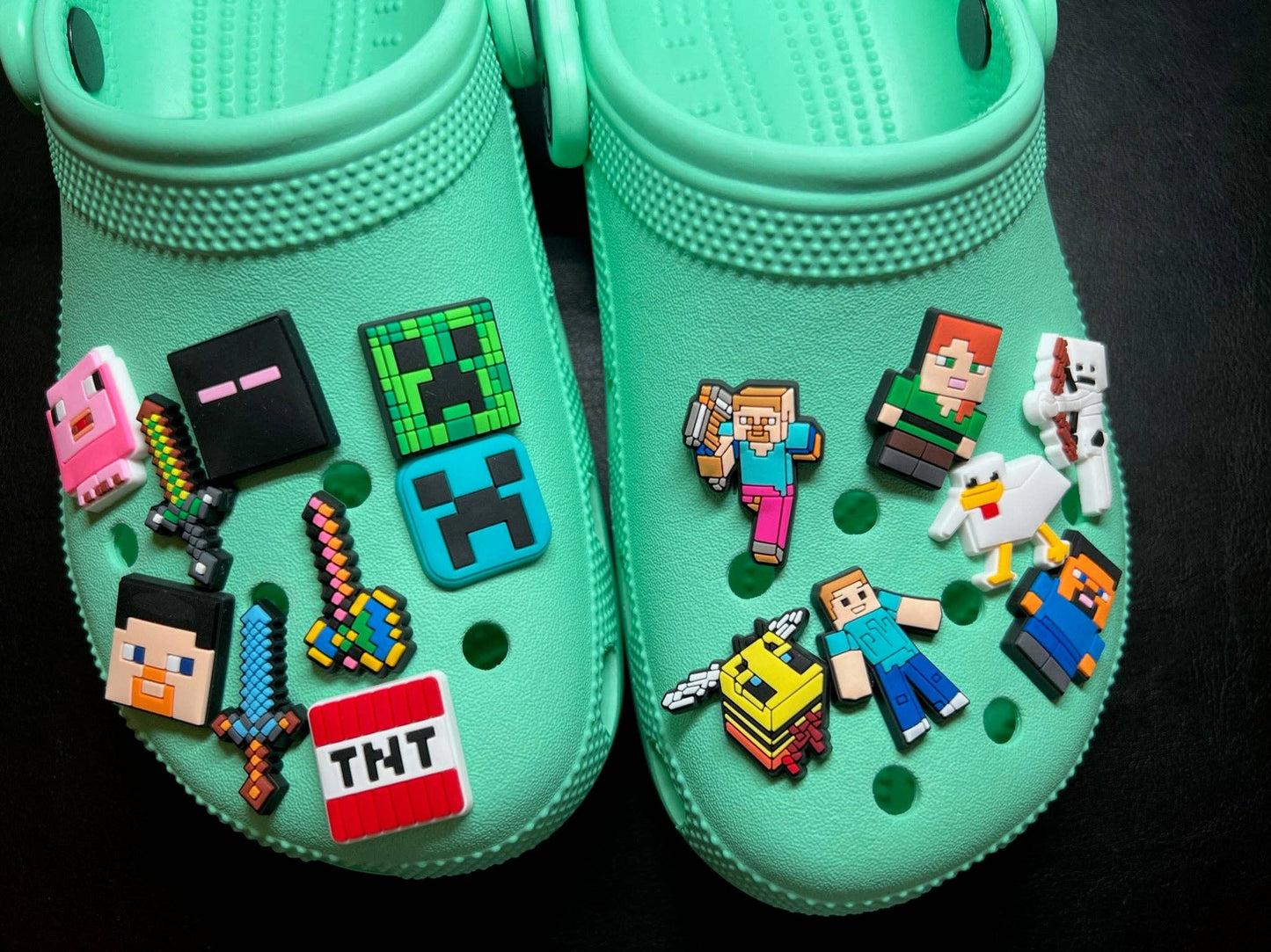 “Mine Your Style” ⛏️ Minecraft Croc Charms by JuliesDecal