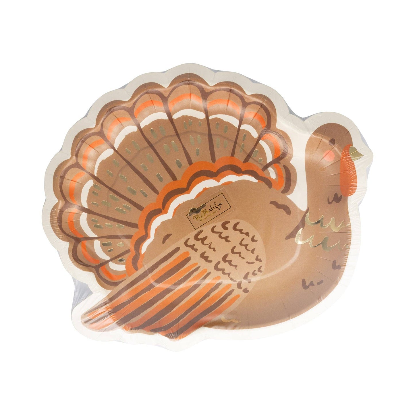 “Talk Turkey” 🦃 Thanksgiving Shaped Plates