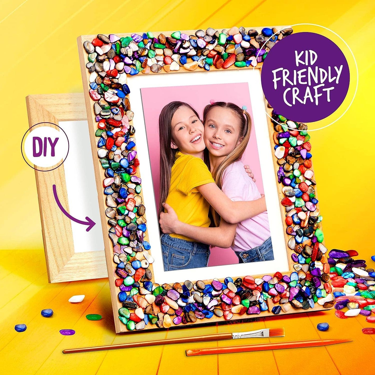"Mosaic Moment" 🖼️ DIY Mosaic Picture Frame Kit by Dan&Darci