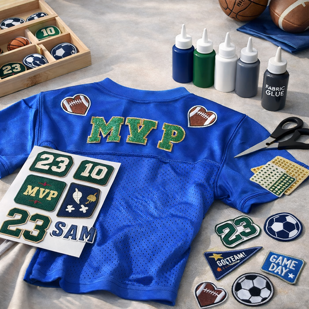 “All-Star Style” 🏈 DIY Sports Jersey Patch Craft Kit