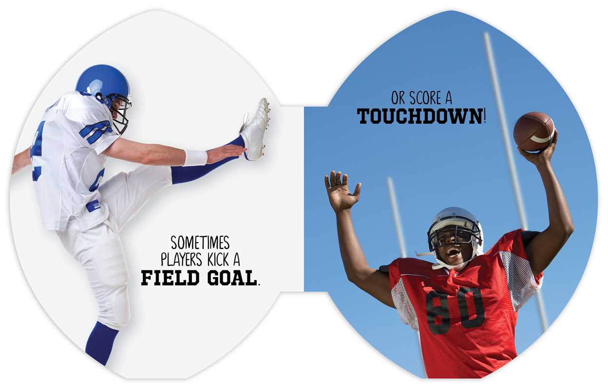 Sports themed baby book about football