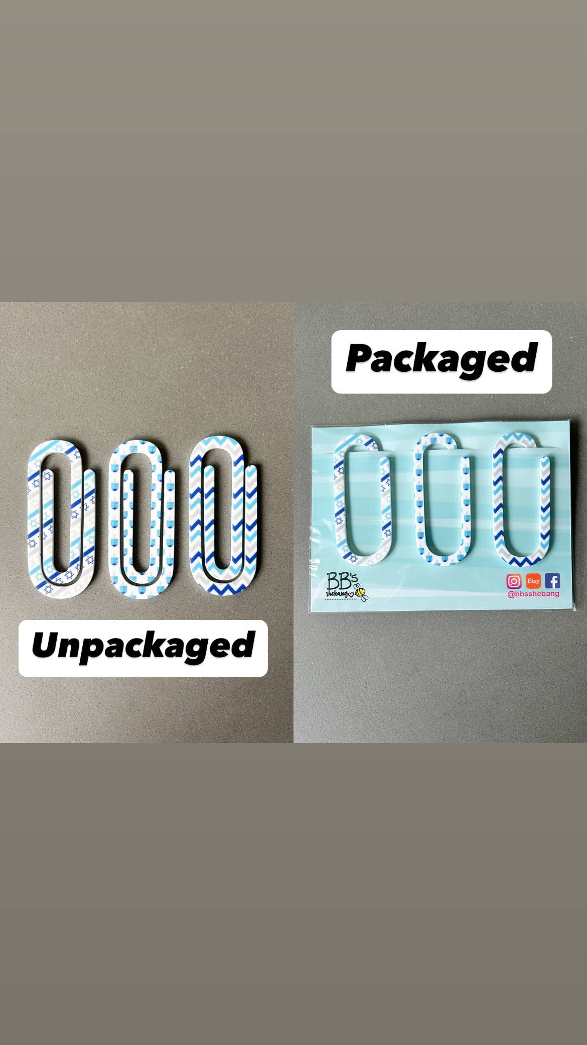 “Page Eight” 🕎 Hanukkah Paperclip Bookmark Set for Teachers by BB’s Shebang