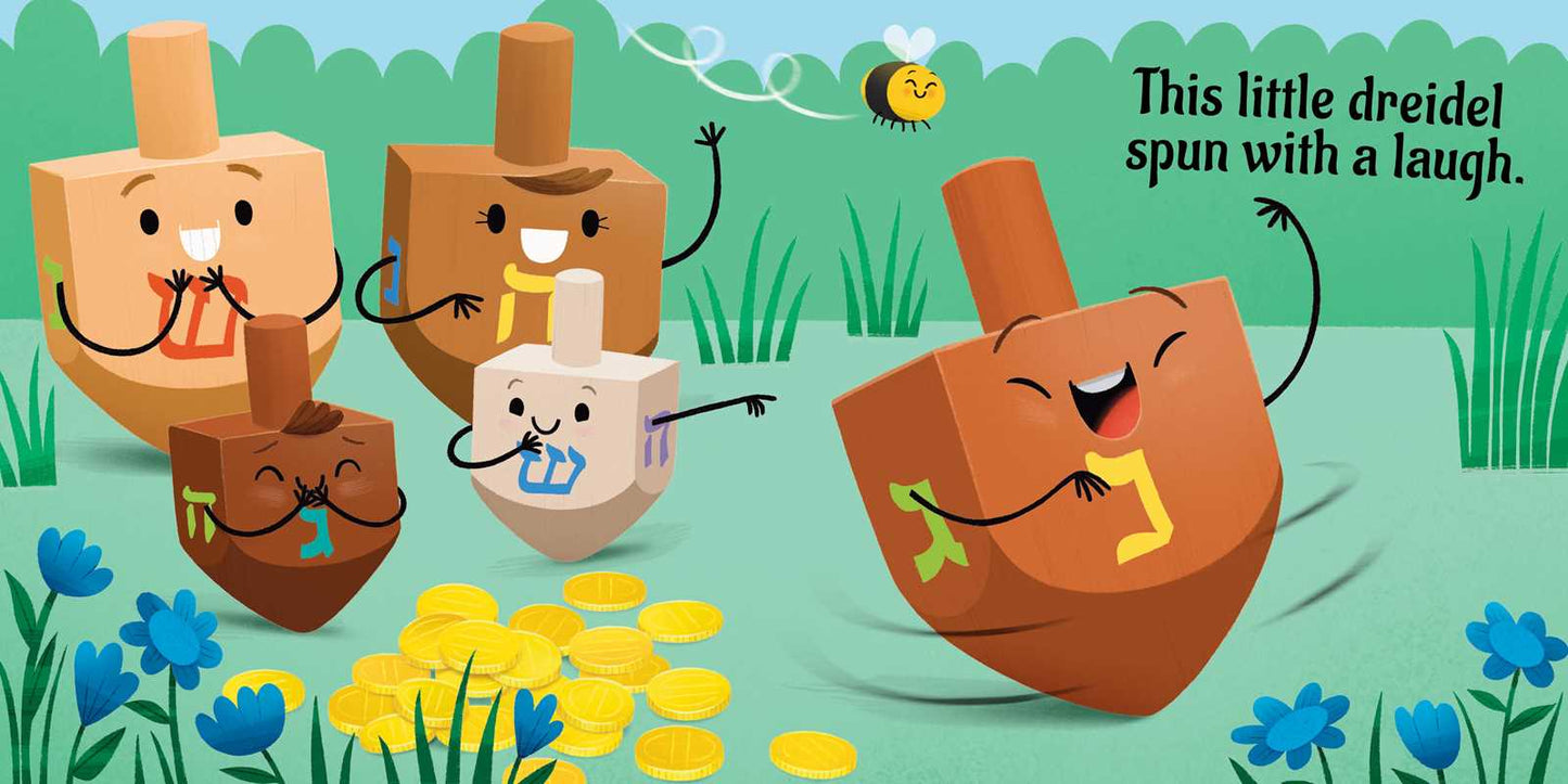 Cute dreidel nursery rhyme book for young readers