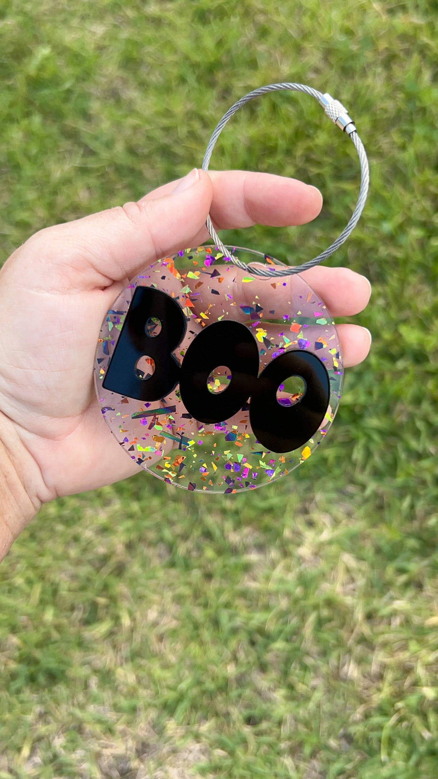 Halloween acrylic charm for boo baskets