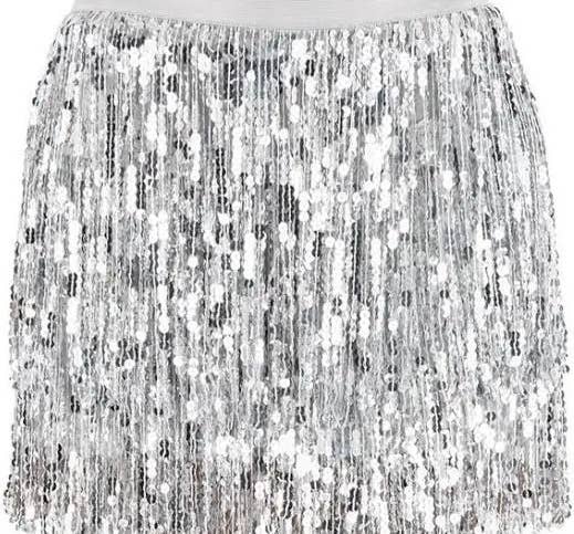 Fun sequin skirt for camp – tie-on style, one size, comes in five color options