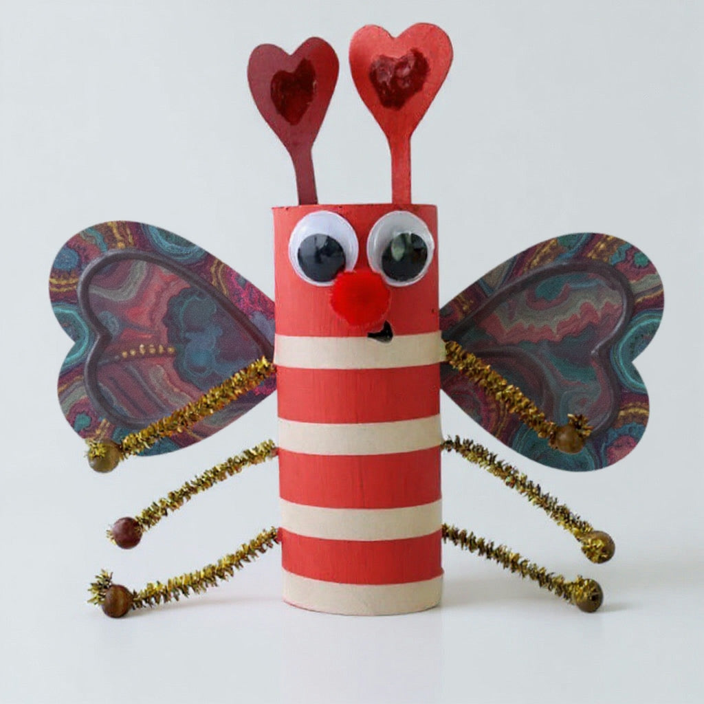 “Love Bug Builders” 💕 Cardboard Roll Valentine Craft Kit by CGO