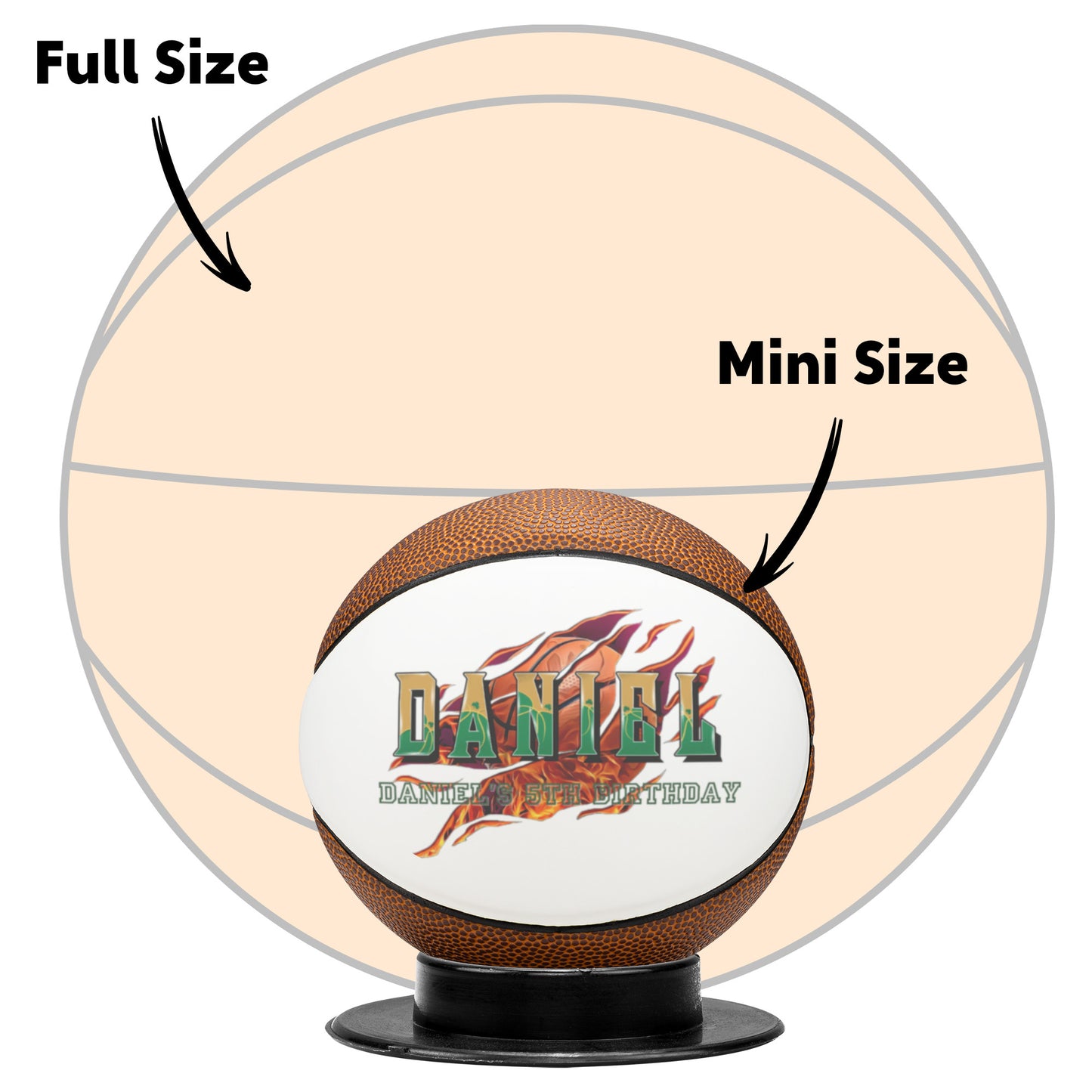 “Mini Ball, Max Points” 🏀 Personalized Mini Basketball