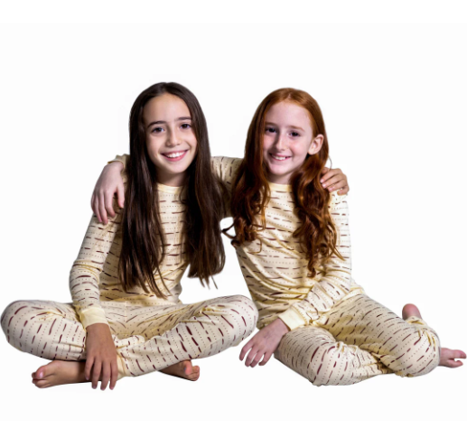 Passover Matza pajamas set, 100% cotton snug-fit PJs, kids & adults holiday sleepwear.