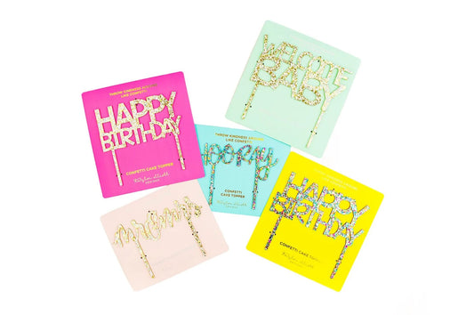 Set of 4 "Mr & Mrs" cake toppers with silver hologram foil, perfect for weddings and anniversaries.