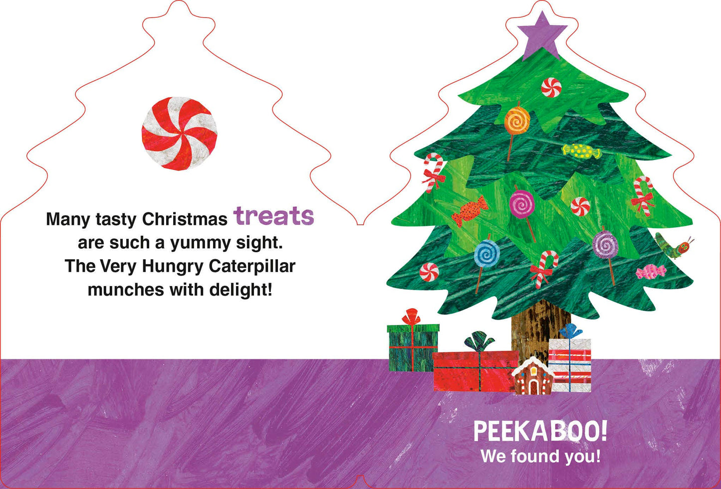 The Very Hungry Caterpillar's Peekaboo Christmas: A delightful children's book filled with holiday cheer. Featuring vibrant illustrations and interactive peekaboo flaps, this festive tale engages young readers and fosters a love for reading. Perfect for storytime and holiday gifting.