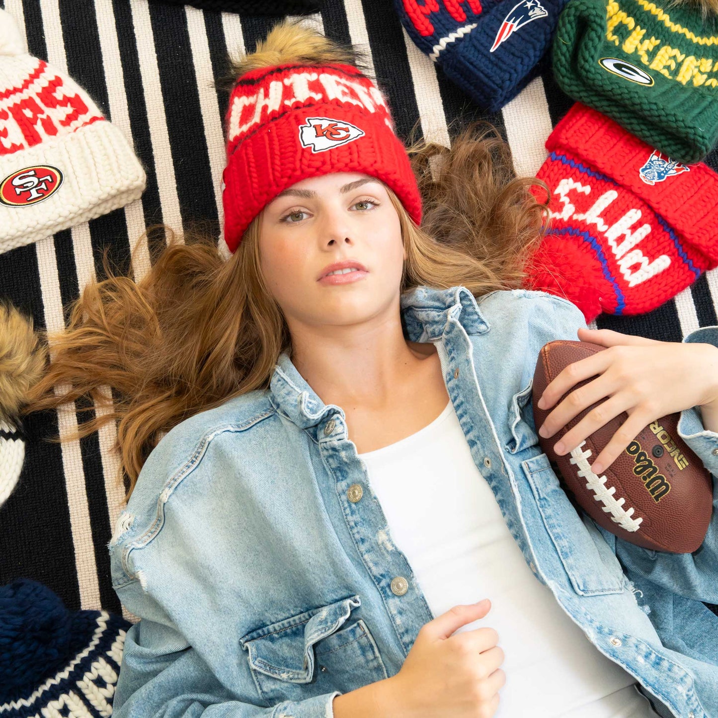 Kansas City Chiefs luxury wool hat front view