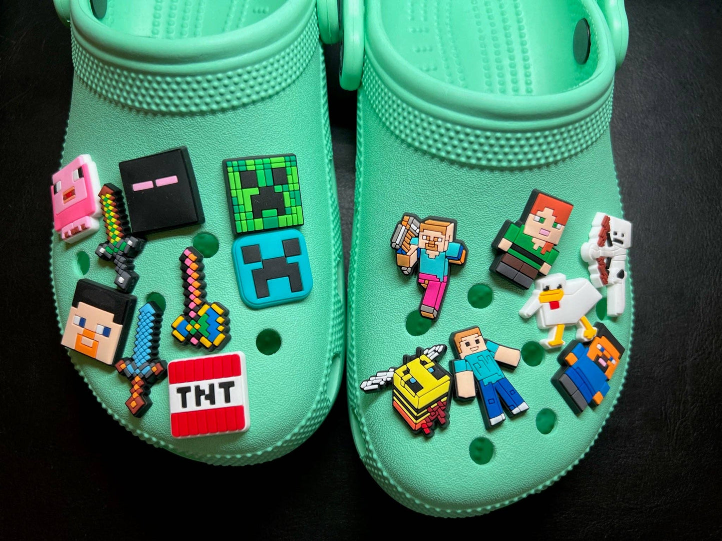 “Mine Your Style” ⛏️ Minecraft Croc Charms by JuliesDecal