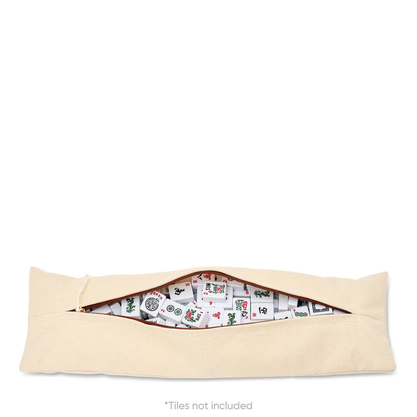 Monogrammed canvas Mahjong case for travel and storage