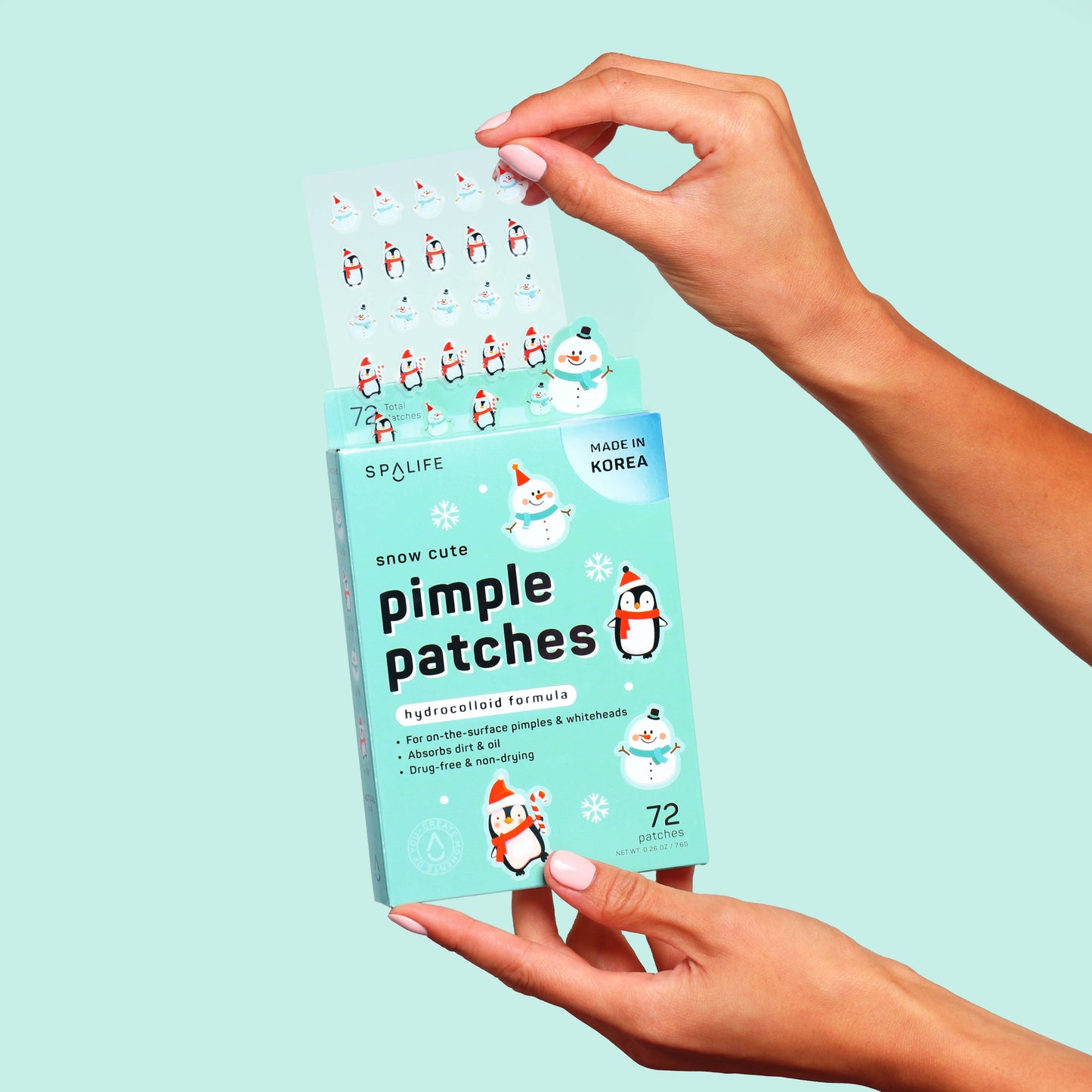 “Glow All the Way” 🌟 Holiday Snow Cute Hydrocolloid Pimple Patches by My Spa Life