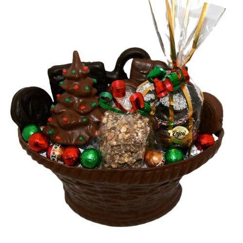 “Basket of Bliss” 🍫🎁 Edible Chocolate Treat Basket by Enjou Chocolat