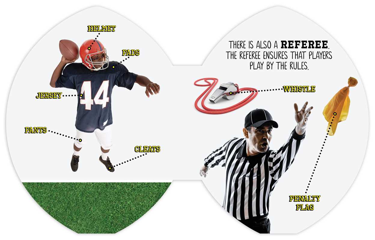 Textured touch and feel football book for kids