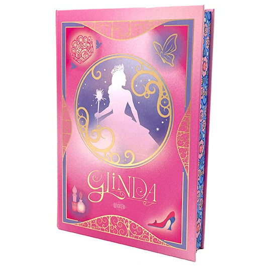 240 ruled pages in a premium hardcover journal with a striking Glinda Upland cover design. Perfect size for on-the-go journaling (5.875 x 8.5 inches). Ideal for Wicked fans, add to your collection with other Wicked-inspired stationery products.