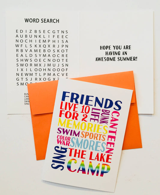 “Friends, Live 10, Camp Words” ❤️ News from Home Camp Letter