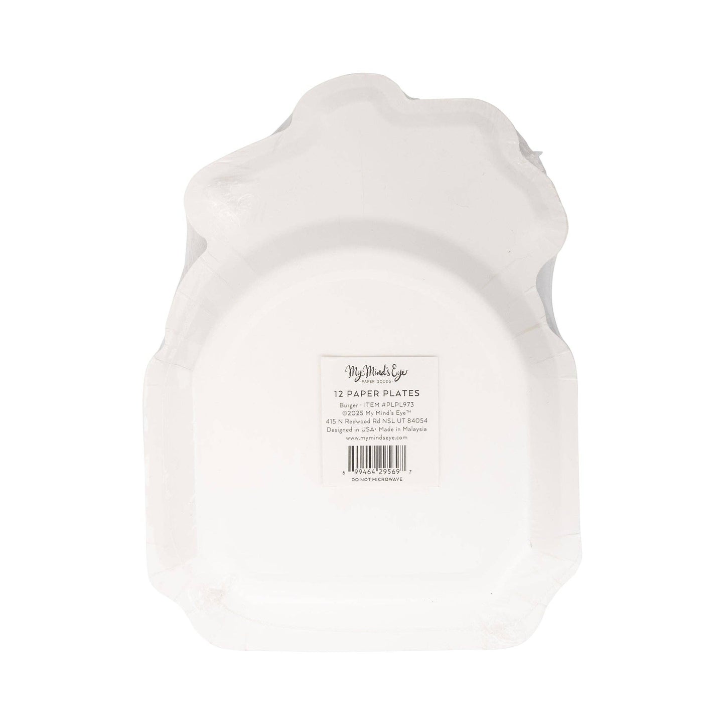Picnic Burger Plates – 8 count, 7x9 inches, fun tableware for summer celebrations.