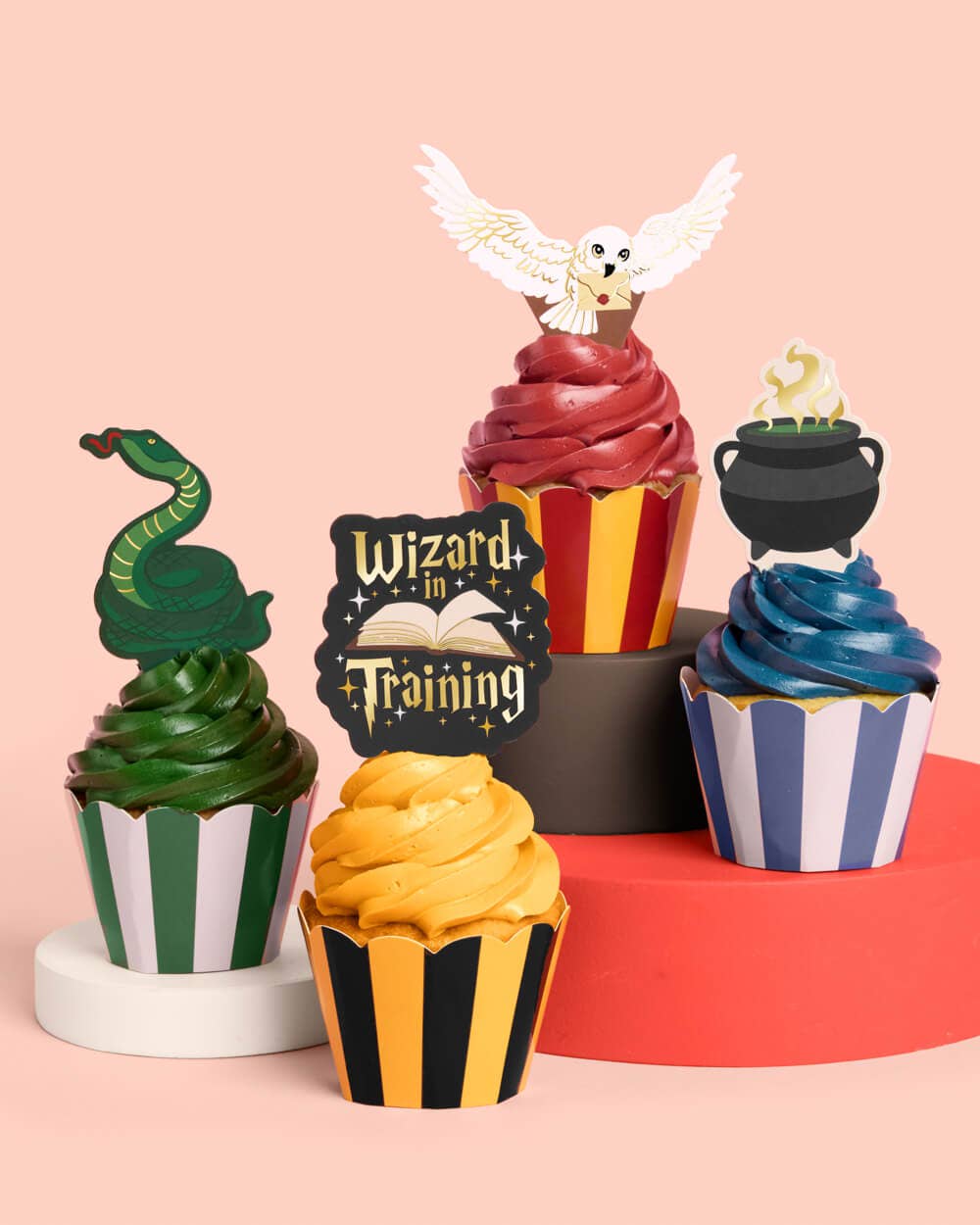 Wizard Cupcake Set - 24 sets of liners + toppers, magic kids