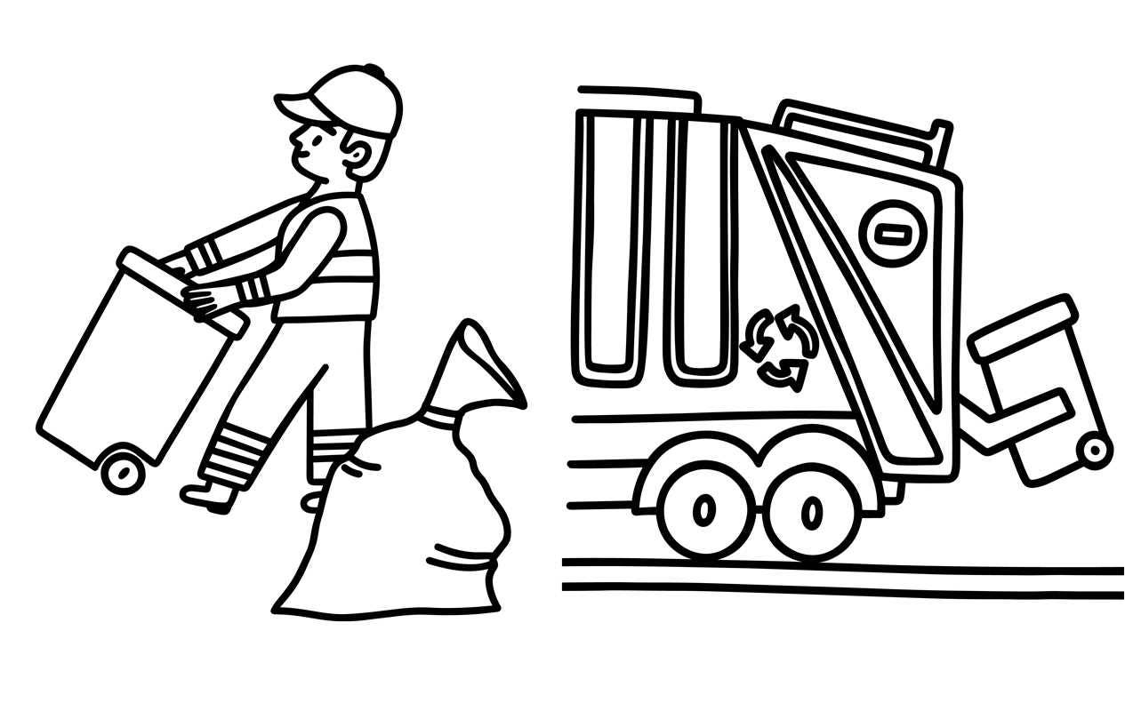 preschool truck book educational learning pages