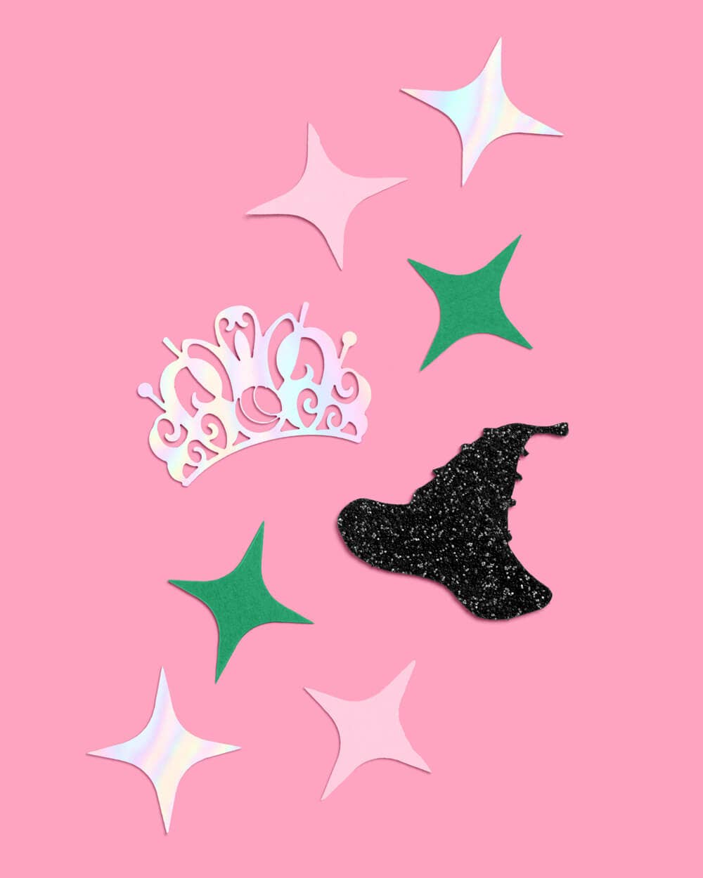 “Wicked” 💚🩷 Witch Confetti - 200 pc confetti kids pink green