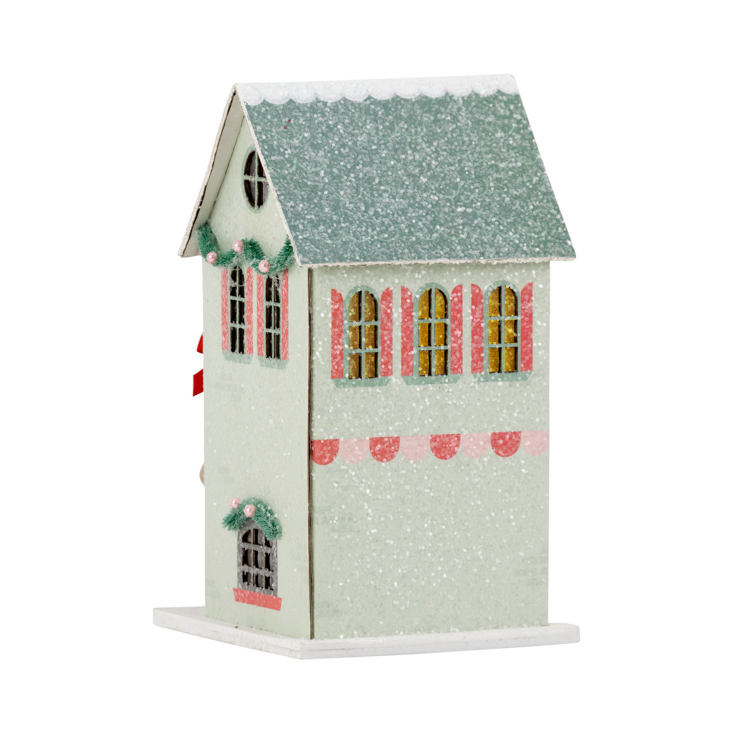 Festive cake shop village décor for holidays