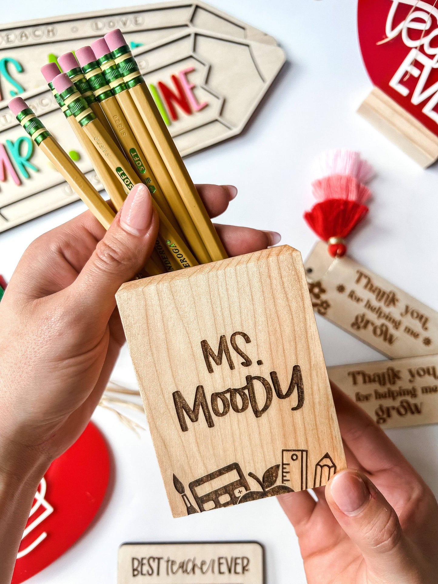 “Ms Moody” ✏️ Custom Pencil Holder