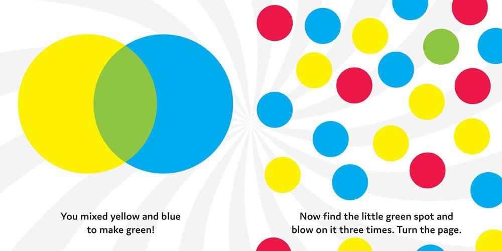 Kids learning colors and directions with board book