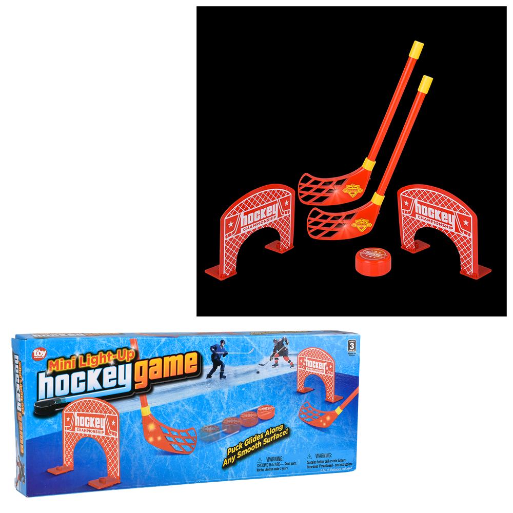 Portable mini hockey game for competitive fun